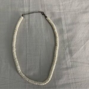 Elegant White Beaded Necklace